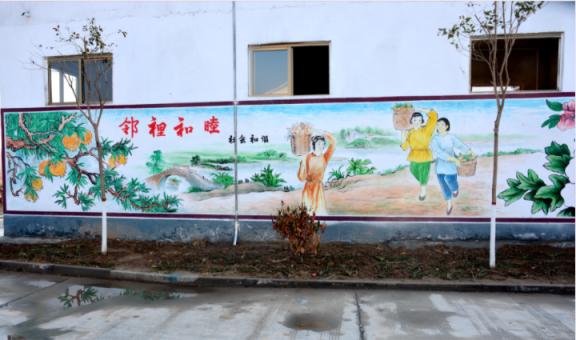 蓝田乡镇文化墙 乡风文明焕发新活力