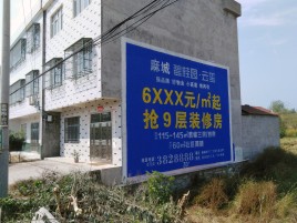 蓝田墙体广告质量分析