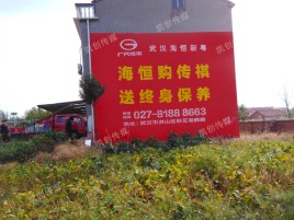 蓝田墙体广告影响褪色的因素
