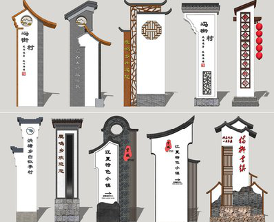 蓝田美丽乡村标识标牌有哪些分类？