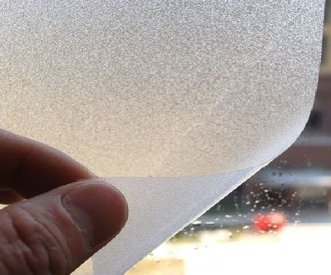 蓝田玻璃门外面粘广告用什么材料好？