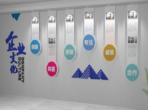 蓝田企业文化墙需要传递什么办公文化？